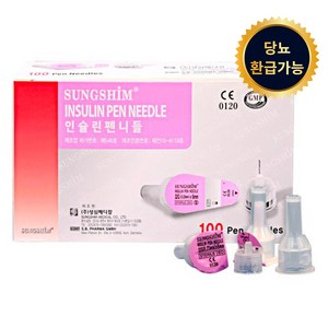 성심 인슐린 펜니들 6mm 32G, 100개입, 1개