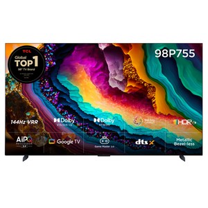 TCL 4K UHD LED 스마트TV, (248cm/(98인치), 98P755, 스탠드형, 방문설치