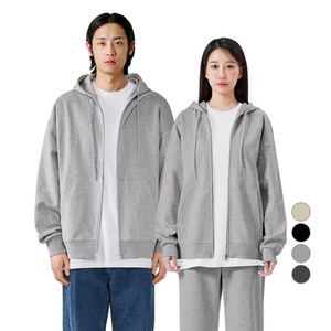 네이븐 기모 이지 오버핏 후드집업 NA2203Z