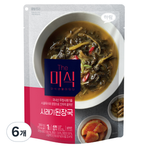 더미식 시래기 된장국, 350g, 6개