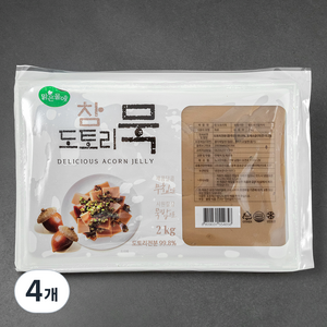 맑은물에 참도토리묵, 2kg, 4개