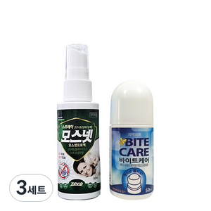 동국제약 바이트케어 50ml + 모스넷 60ml 세트, 3세트