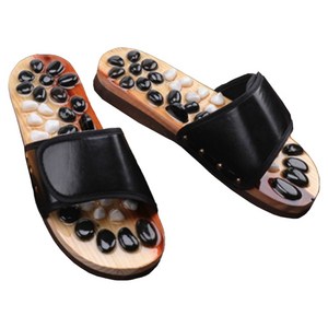 오코로 자갈 발지압 슬리퍼 260~265, 블랙, 1개