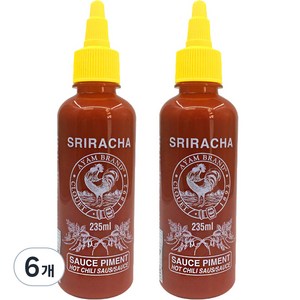 스리라차 아얌 소스, 235ml, 6개