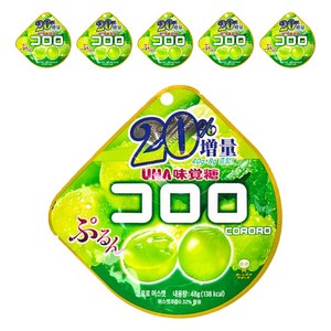 미카쿠도 코로로 젤리 머스캣 6p, 6개, 48g