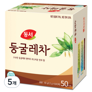 동서 둥굴레차, 1.2g, 50개입, 5개