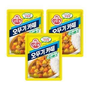 오뚜기 카레 과립형 순한맛, 100g, 3개