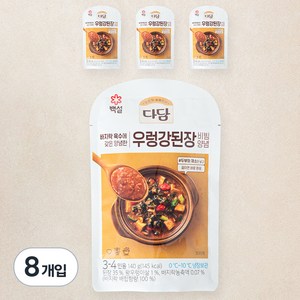 다담 우렁 강된장 양념, 140g, 8개입