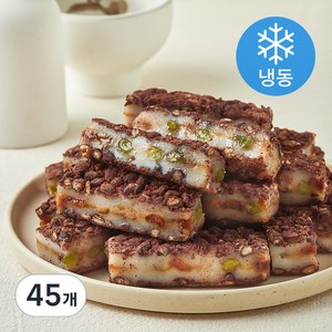 떡편 호박 팥 시루 찰떡 (냉동), 50g, 45개