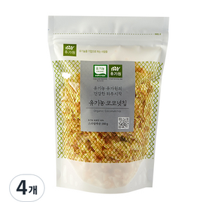 유가원 유기농 코코넛칩, 180g, 4개