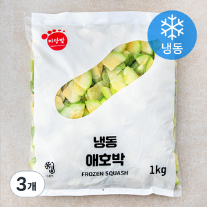 마당발 애호박 (냉동), 1kg, 3개