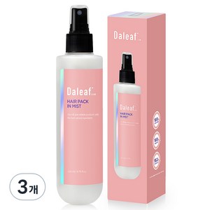 달리프 글램 노워시 헤어 팩 인 미스트, 200ml, 3개