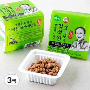 맑은물에 김석원 와사비 낫또, 273g, 3팩