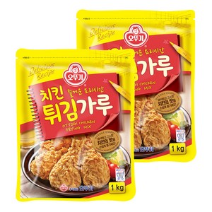 오뚜기 치킨 튀김가루, 1kg, 2개