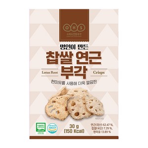 오희숙 전통부각 찹쌀 연근 부각, 30g, 1개