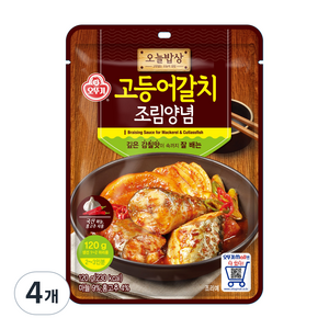 오늘밥상 고등어갈치 조림양념, 120g, 4개