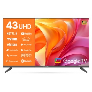 와이드뷰 4K UHD LED 구글3 스마트 TV, 109cm(43인치), WGE43UT1, 스탠드형, 고객직접설치