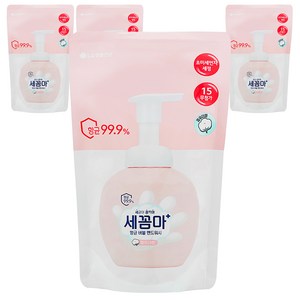 온더바디 세꼼마 항균 버블 핸드워시 파우더향 리필, 200ml, 4개