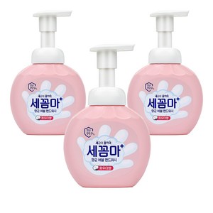 세균아꼼짝마 세꼼마 항균 버블 핸드워시 파우더향, 250ml, 3개