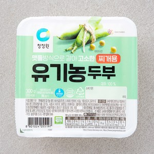 청정원 유기농 두부 찌개용, 300g, 1개