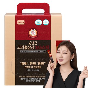 정원삼 6년근 고려홍삼정 365스틱, 1kg, 1개
