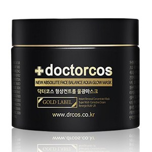 닥터코스 형상 컨트롤 아쿠아 글로우 골드라벨 물광 마스크 팩, 110ml, 1개