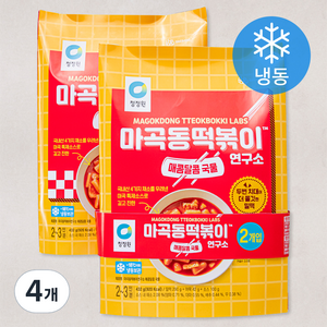 청정원 마곡동 떡볶이 연구소 매콤달콤 국물 (냉동), 432g, 4개