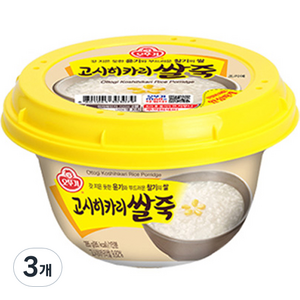 오뚜기 고시히카리 쌀죽, 285g, 3개