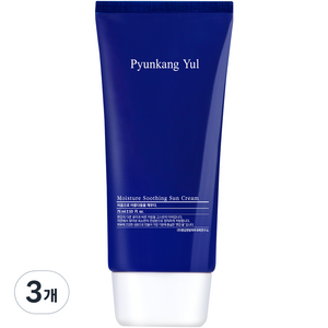 편강율 수분 진정 선크림 SPF50+ PA++++, 75ml, 3개