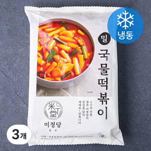 미정당 밀 국물떡볶이 (냉동), 3개, 580g