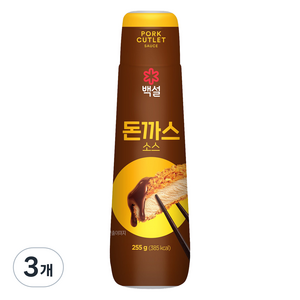 백설 돈까스 소스, 3개, 255g