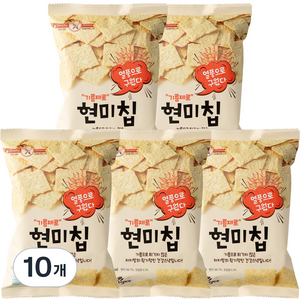 기름제로 국산 현미칩 과자, 60g, 10개