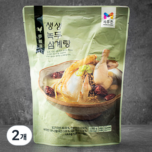 생생 녹두 삼계탕 냉장, 1kg, 2개