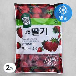 재호식품 딸기 (냉동), 1kg, 2개