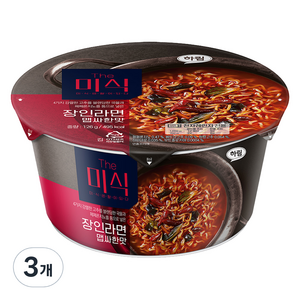 더미식 장인라면 맵싸한맛 컵라면 126g, 3개