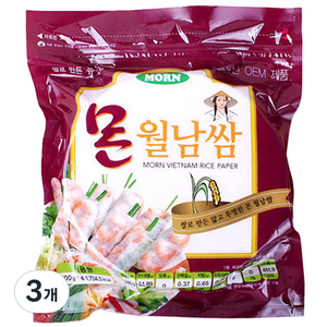 MORN 월남쌈 원형, 500g, 3개