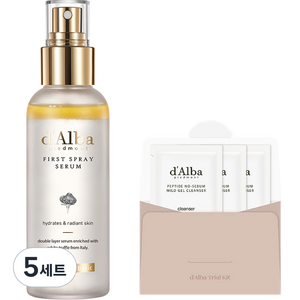 달바 화이트 트러플 퍼스트 스프레이 세럼 100ml + 약산성 젤클 3ml x 3p 세트, 5세트