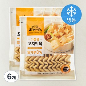 고래사어묵 가정용 꼬치어묵 밀가루 0% (냉동), 296g, 6개