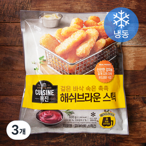 퀴진 해쉬브라운 포테이토 스틱스 (냉동), 600g, 3개