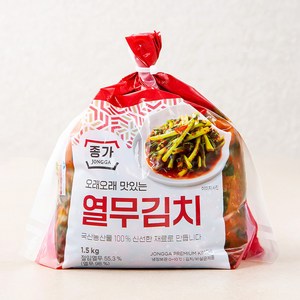 종가 오래오래 맛있는 열무김치, 1.5kg, 1개