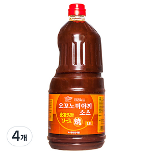 이엔푸드 오꼬노미야끼 소스, 1.8L, 4개