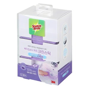 스카치브라이트 베이킹소다 톡톡 크린스틱 디스펜서 + 수세미 시트타입 본품 30p