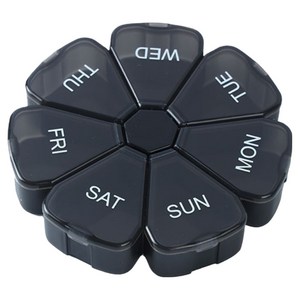 휴대용 알약케이스 블랙, 1개