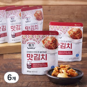 종가 투어 맛김치 5개입, 400g, 6개