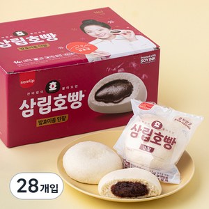 삼립 호빵 발효미종 단팥, 92g, 28개입