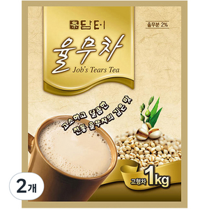 담터 율무차 자판기용, 1kg, 1개입, 2개