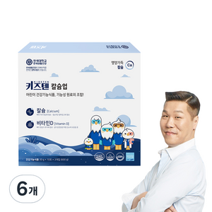 키즈텐 칼슘업 스틱 젤리, 600g, 6개