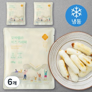 낭만부부 모짜렐라 치즈 가래떡 (냉동), 6팩, 235g