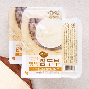 맑은물에 국산 담백 쌈두부 2입, 200g, 1개