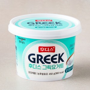 후디스 그릭요거트 달지않은 저지방, 450g, 1개